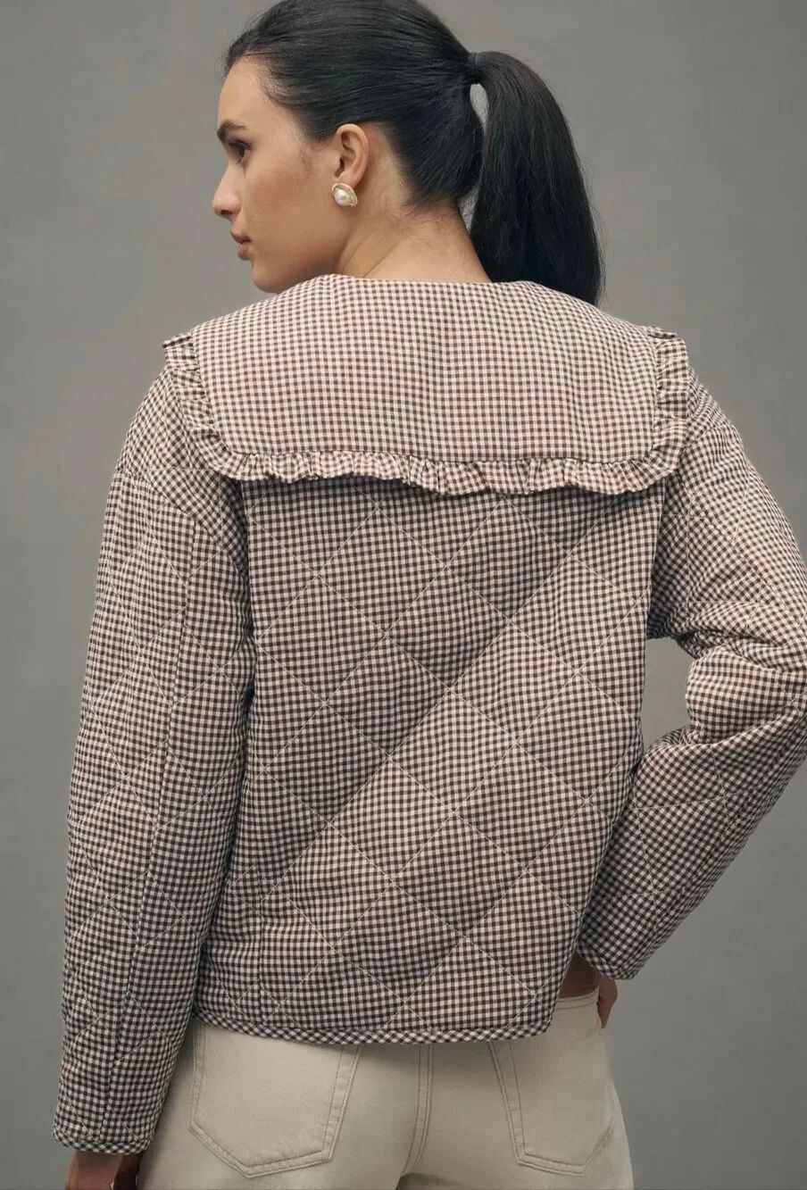 Anthropologie Maeve Collared Quilted Jacket NWT - Picture 3 of 4